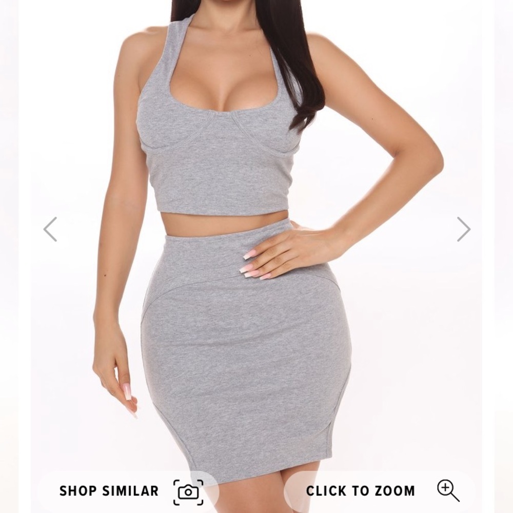 Fashion Nova two piece skirt set